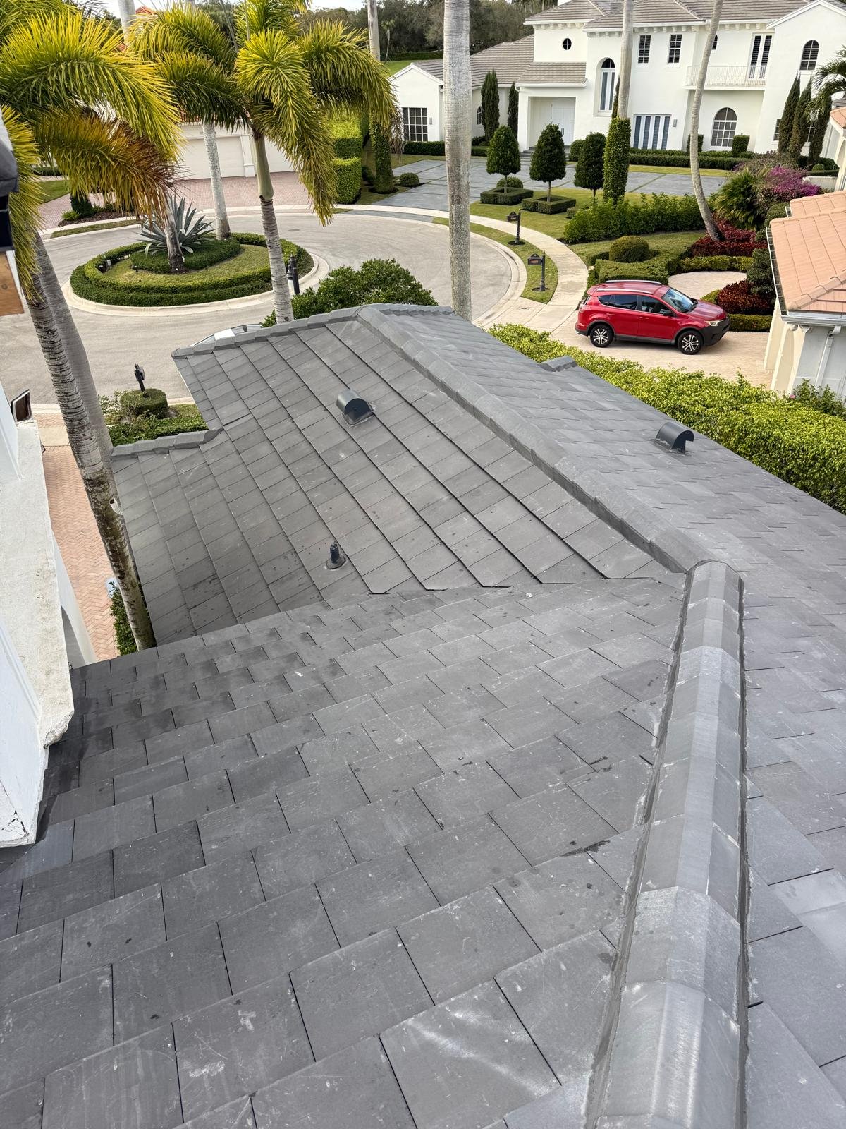 Tile roofing