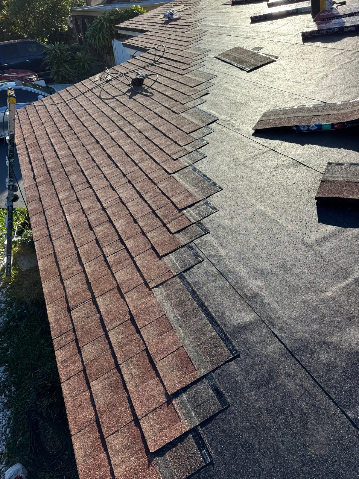 Shingle roofing