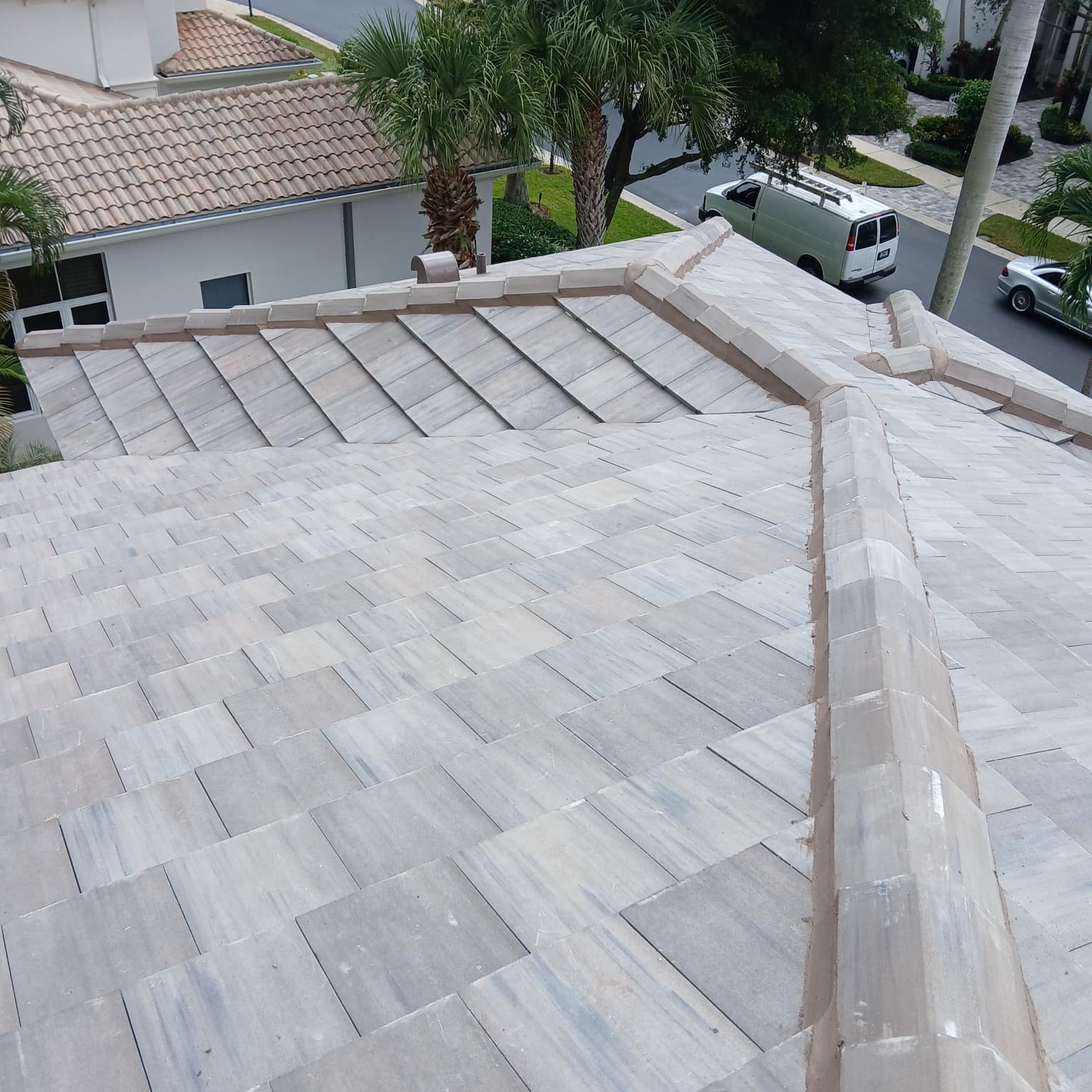 Tile roofing