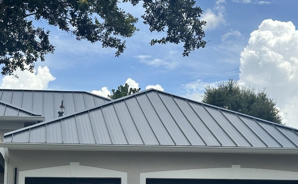 Standing-seam metal roof