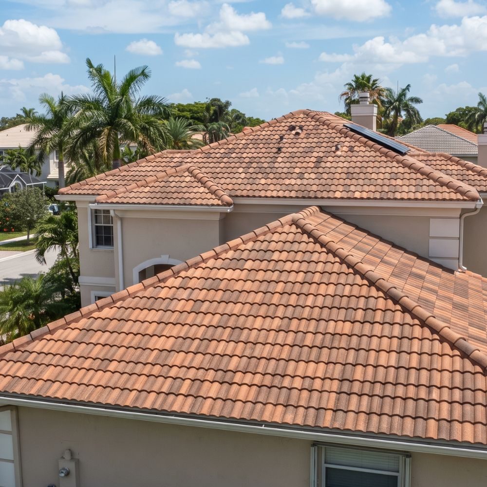 Concrete tile roof