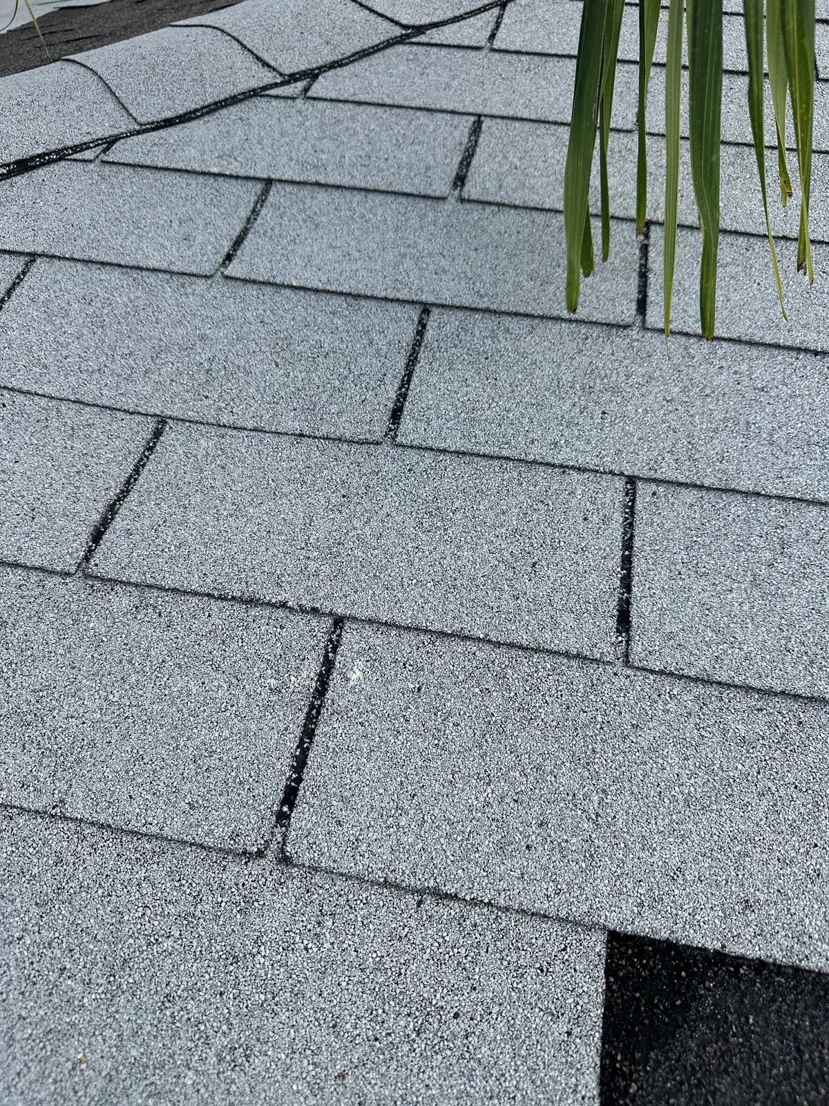Completed architectural shingle re-roof in Broward County, Florida
