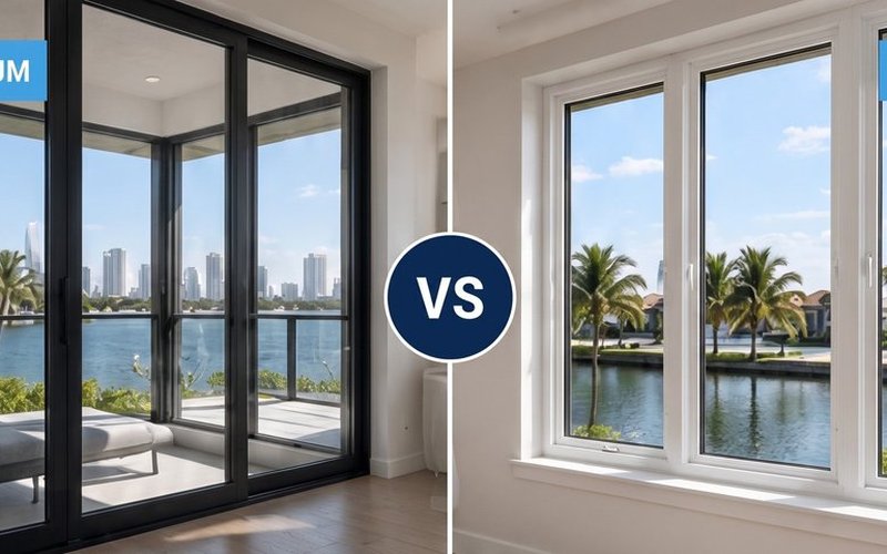Aluminum vs. Vinyl Window Frames in South Florida