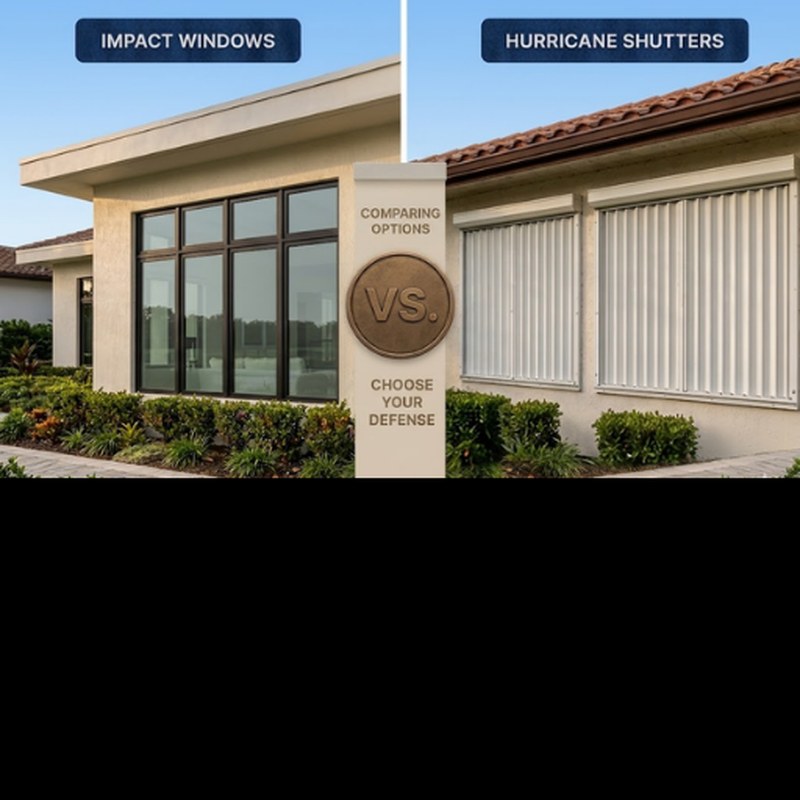 Impact windows vs shutters comparison