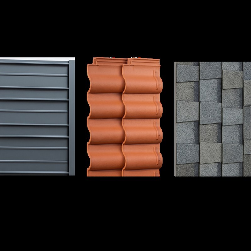 Comparison of shingle, tile, and metal roofing materials