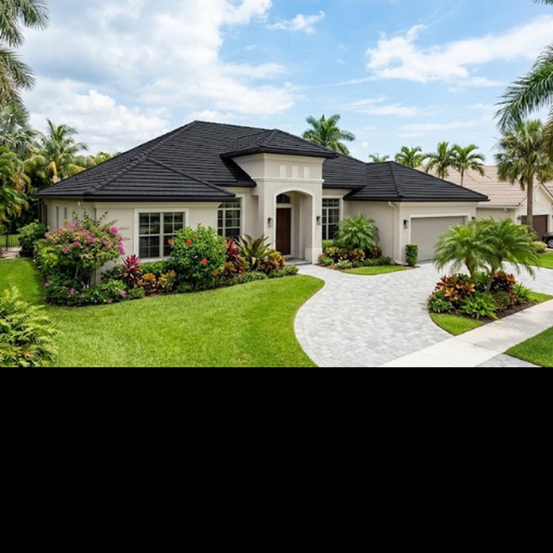 Single-family South Florida home with a new roof