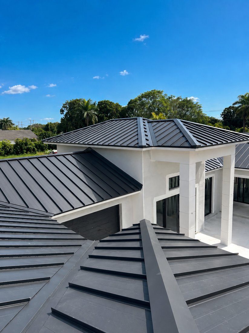 Completed roofing project
