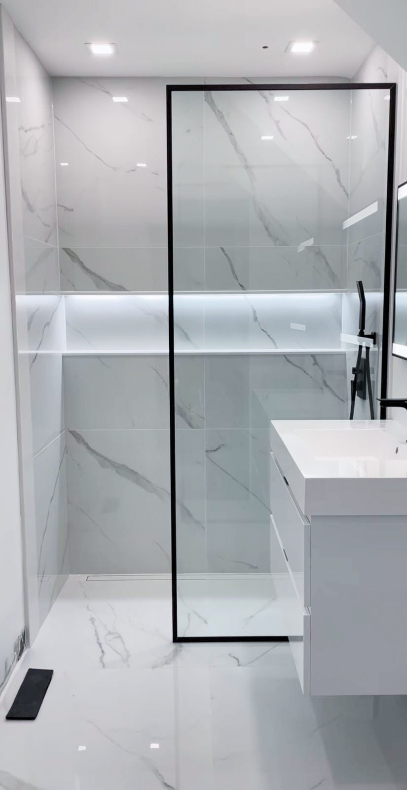 Walk-in shower project