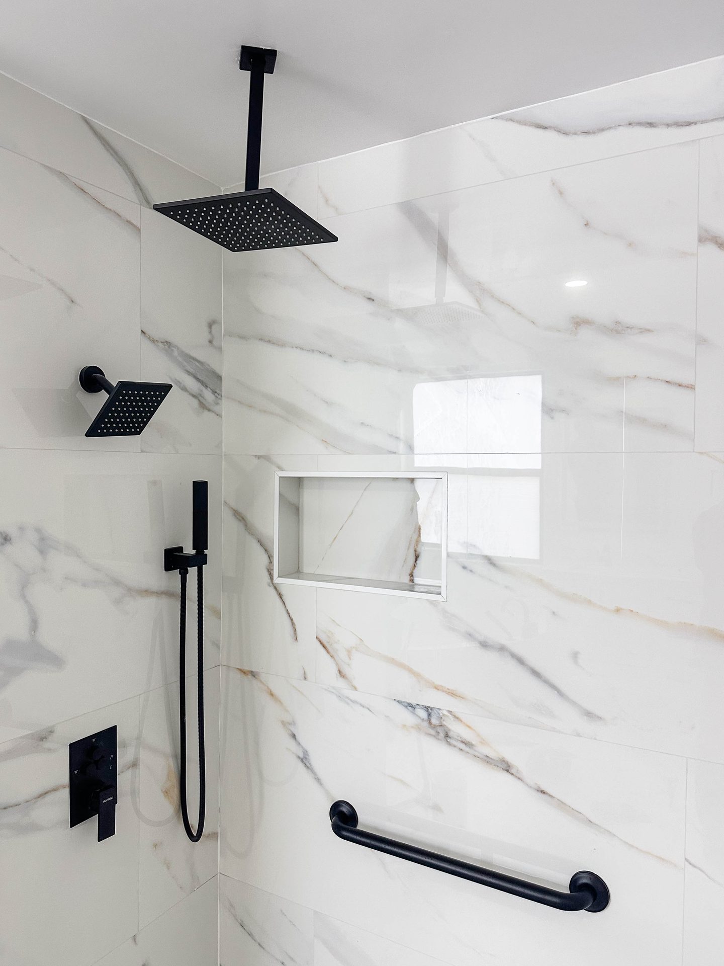 Frameless glass shower project