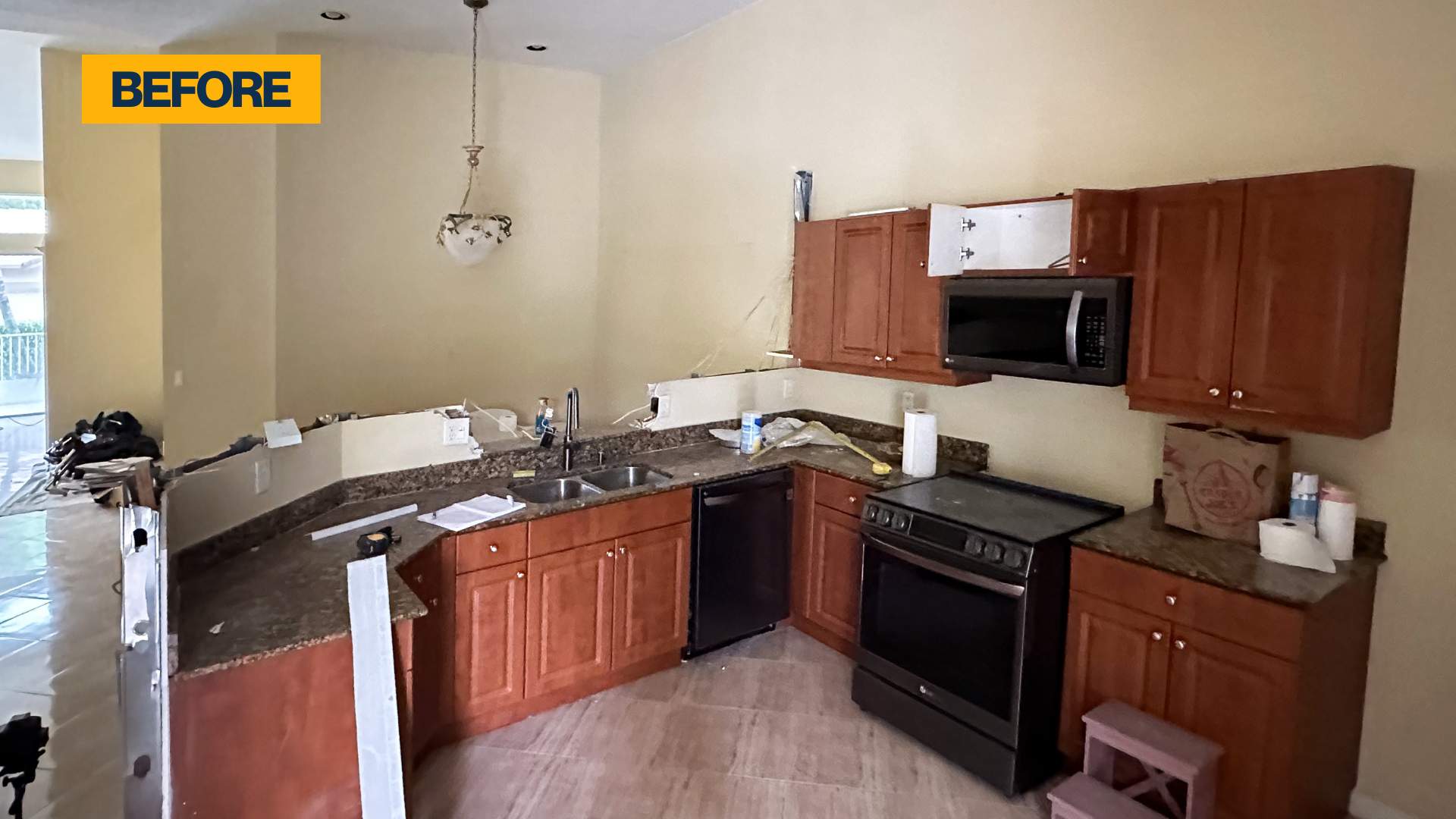 Kitchen before full renovation