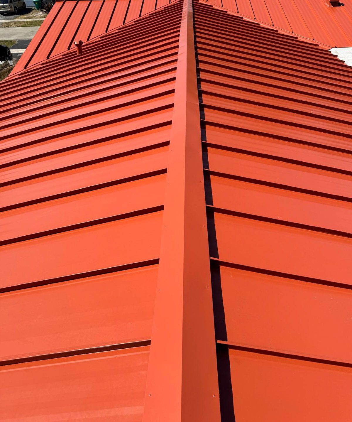 Metal roof install