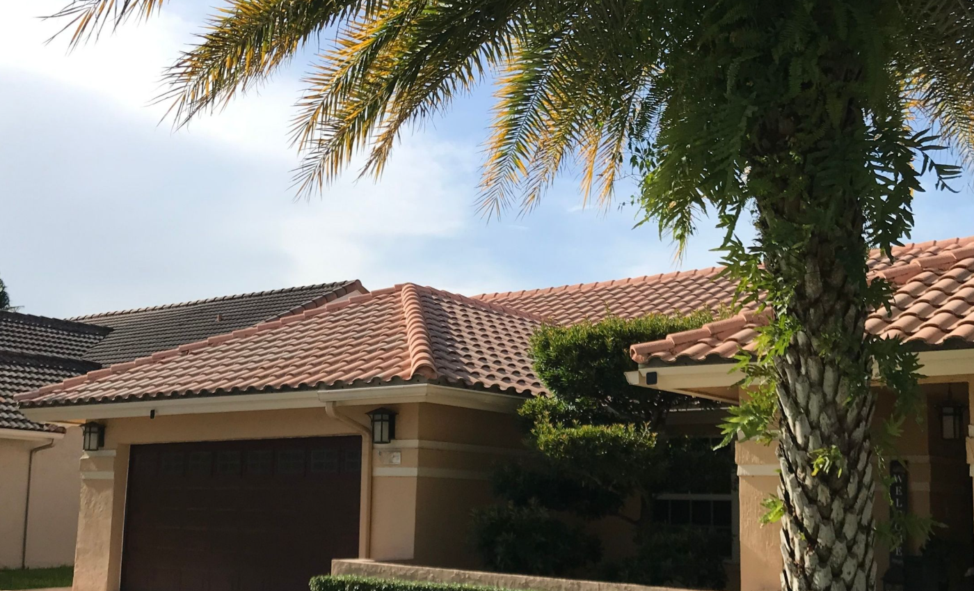 Barrel tile roof on a Spring Valley home, Pembroke Pines FL