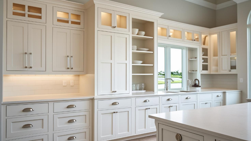 What are some creative ways to update kitchen cabinets without replacing them?