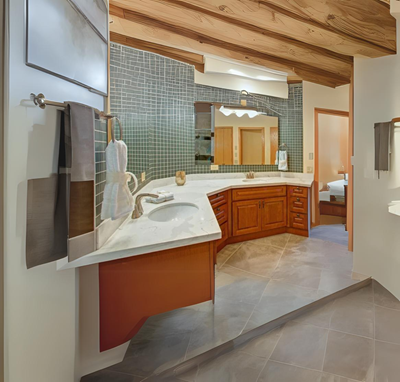 Integrated Bathroom Sink/Countertop