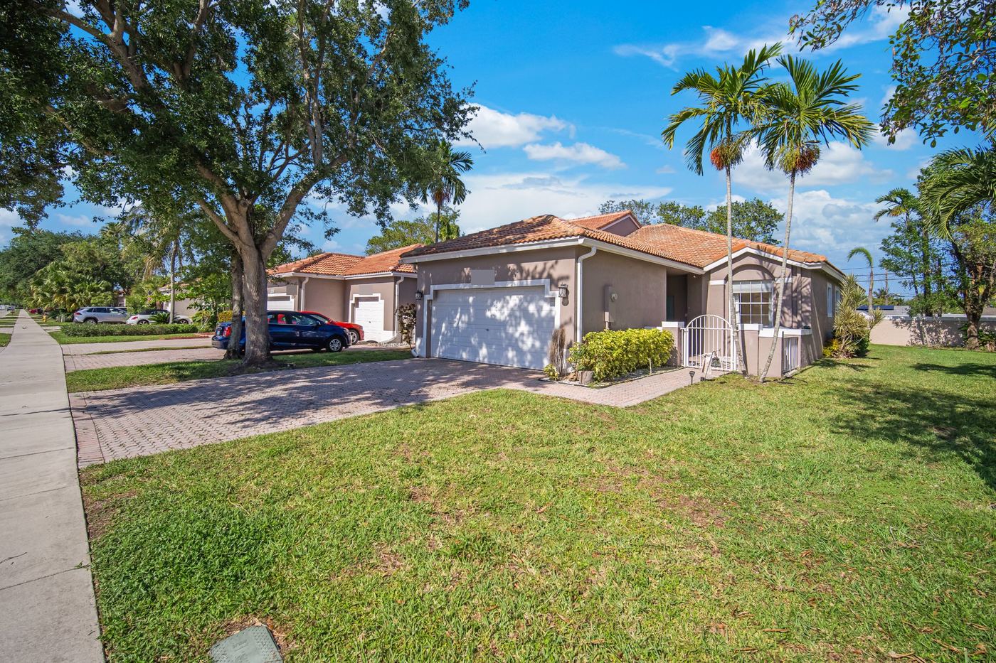 Tile-roofed single-story home in Fort Lauderdale, Florida